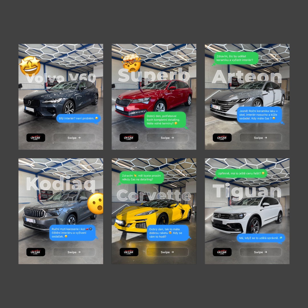 Obsah pro sociální sítě LM Car Care Pohořelice