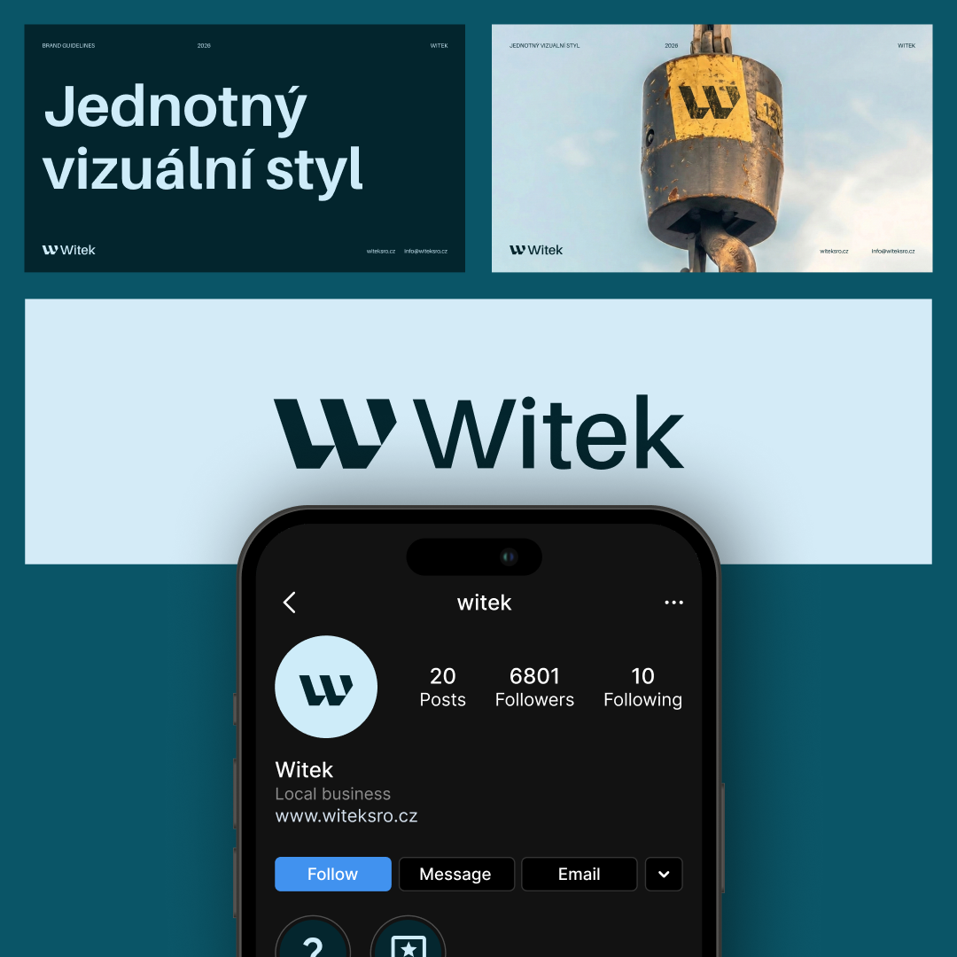 Ukázka vizuální identity Witek